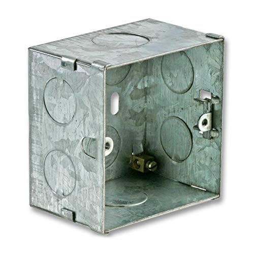 iSeventy9 Single Metal Back Box 45MM Flush Wall Pattress / 1 Gang Electrical Socket Switch