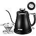 Electric Kettle, Aicook Gooseneck Kettle for Coffee or Tea, Pour Over Kettle with Integrated Thermometer, Stainless Steel Coffee Teapots Kettle with Auto Shut-Off, Boil-Dry Protection, 1000W, 0.8L