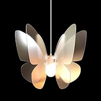 YJWOZ Adjustable Chandelier ，Creative Restaurant Bedroom Bedside Ceiling Light，White Butterfly Decorative Pendant Light Chandelier