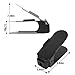 Shoe Slot Plastic Adjustable Space Saver Shoe Rack Organizer-Set of 10 Black