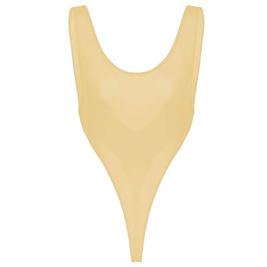FYMNSI Damen Transparent Bodys Ärmellos Stringbody Rückenfreis Bodysuit Unterhemd Träger Top Dessous Achselhemd Sexy Negligee