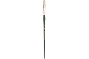 Silver Brush Limited 1003-8 Grand Prix Filbert Paintbrush for Oil Painting, Size 8, Long Handle