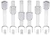 Adjustable & Reusable Child Safety Cabinet Locks & Latches, Baby Proofing Door Window, Cabinet, Toilet, & Refrigerator Lock, Child Safety Strap Locks with Adhesive Pads, Pack of 6, Silver - Wonderkid