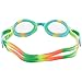 TYR Youth Tie Dye Swimple Goggles, Green/Orange , 7.5 x 2.5 x 2 inches