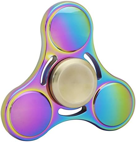 Fidget Spinner Tri Hand Spinner Fidget Toy (Colorful), Detachable Steel Ball Bearing, Long Time Spinning, Fast and Quiet, Stress Reducer for ADHD, Anxiety and Autism, Boredom