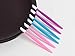 SBYURE 36pcs Rubber Nail Cuticle Pusher Tipped Plastic/Colored Nail Art Tool for Men and Women