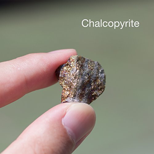 Chillipepperstone 12 Natural Metallic Mineral Untumbled Rock Science Stone Collection - SET 3