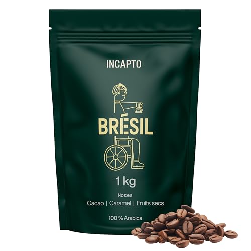 Café en Grain de Spécialité 1kg | Origine Brésil | 100% Arabica | Café de Spécialité 84 points SCA | Torréfaction Naturelle et Artisanale | Ferme Minas Gerais, Fazendas