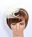 Womens Fascinator Hat with Headband Ivory