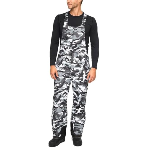 Arctix Men's Essential Insulated Bib Overalls, A6 Camo Black, Large/30" Inseam