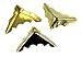 8pcs. Decorative Brass-Plated Box Corners with Mounting Screws