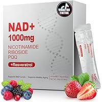 ZOROAHER 1000mg High-Potency NAD+ Liquid Supplement, Nicotinamide Riboside & Resveratrol with PQQ, Boosts Cellular Energy, Focus & Healthy Aging - 1 Pc