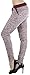 ToBeInStyle Women's Heathered French Terry Jogger Pants - Burgundy - Large
