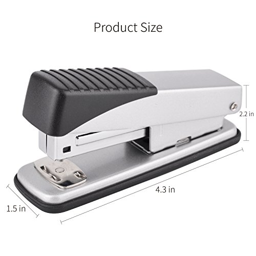 image for Ktrio Desk Stapler, 20 Sheet Capacity, Ergonomic Office Stapler, Half 