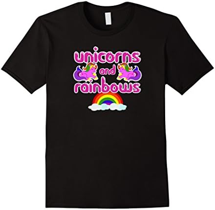Mens Pink Fluffy Unicorns and Rainbows. Perfect gift XL Black