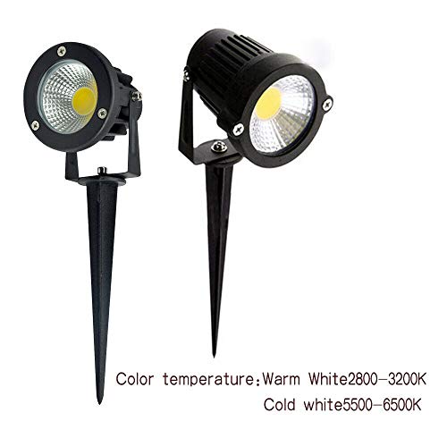 WUPYI2018 LED Gartenstrahler mit Erdspieß,IP65 Gartenbeleuchtung Außenleuchte 3W/5W/7W, Warmweiß,für die Beleuchtung von… – Bild 2