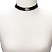 Alpenflüstern Traditional Velvet Choker with Rhinestone Edelweiss, Ladies costume jewelry, wide ribbon. bavarian necklace close-fitting, elastic choker for Dirndl,Leather trouser, Oktoberfest (black)