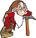 Dwarf Grumpy of Disney's Snow White & The Seven Dwarfs Embroidered Iron On Applique Patch