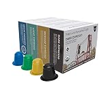 OriginalLine Nespresso Compatible Capsules - Light, Medium, Dark, Decaf Espresso pods (Variety Pack)(40 Capsules) - ORGANIC FairTrade