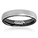 MNH Tungsten Rings for Men Wedding Band 4mm Thin Matte Finish Women Comfort Fit