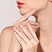 Redbarry 18k Platinum Plated Double Cross X Shape Micro CZ Paved Party Rings, Size 8