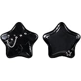 Vobomo Kawaii Ita Bag Backpack Star Pins Display Crossbody Bag with Insert Y2k Aesthetic Cute Handbag for Anime Comic Con (Black)