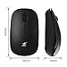 iXCC 2.4GHz Wireless Mouse with Long Lifespan Buttons and Nano USB Receiver for PC, Mac, Netbook, Laptop or More - Black