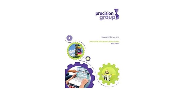 Coordinate Business Resources Bsbadm409 Ebook Precision -