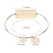 Gold Bracelet Jewelry Graduation Gifts - YouMiYa 2018 Inspirational Bracelets Series She Believed She Could So She Did Adjustable Bracelet Bangle for Women (Gold)