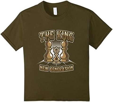 Kids The King New Generation Chess T-Shirt 8 Olive