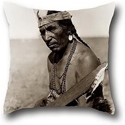 Kaari Ok Indian Chief Bed Sofa Couch Cushion Pillowcase Shell For 20*20