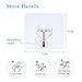 Reusable Adhesive Wall Hooks, 22 lbs/Heavy Duty Wall Hanger Stickers with Stainless Hooks- No Damage Wall Ceiling Decoration Hanging Coats Paintings Bags for Bathroom Kitchen Living Room (Clear, 8PCS)