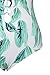 Cupshe Fashion Women's Leaves Printing Lace up Halter One Piece Swimsuit, Green