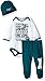 NFL Philadelphia Eagles Unisex-Baby Bodysuit, Pant, & Cap Set, Green, 3-6 Months