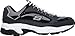 Skechers mens Stamina Cutback Trainers, Blue Navy Leather White Mesh Trim Nvw, 7 US