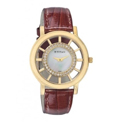 Purple Analog Mother of Pearl Dial Womens Watch - NE9929YL01J