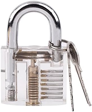 Pick Cutaway Visable Padlock Lock For Locksmith Practice Training Skill Set OB