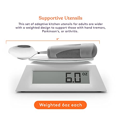 Special Supplies Adaptive Utensils (4Piece Kitchen Set) Weighted, Non