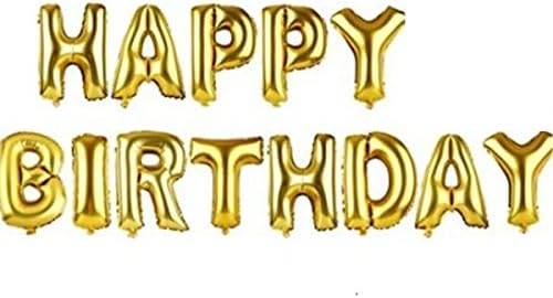 Seasons Treasure 16 inch Happy Birthday Letter Balloons,Foil Letters Balloons Mylar Balloons for Birthday Party Decoration
