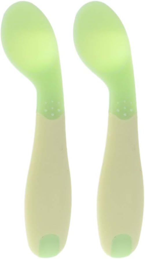 Chic Buddy Heat Sensing Spoons First Stage Training Spoons (Green)