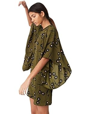 Mango Women's Floral Ruffled Dress