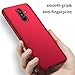 Galaxy A6 Plus 2018 Case, Arkour Galaxy A6+ (2018) Cases Minimalist Ultra Thin Excellent Grip Anti-Drop Full Protection Hard Cover Cases Slim Fit for Samsung Galaxy A6 Plus (2018) - Smooth Red