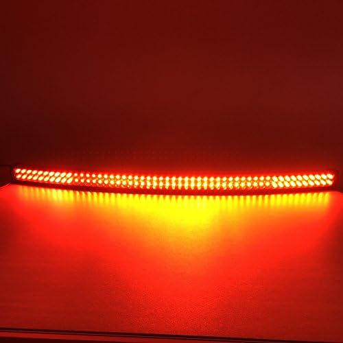 Vivid Light Bars 52 inch automotive led driving lights waterproof red led light bars for suv,atv,jeep,ford,chevy,dodge,trucks,tractors,work with wireless remote. (White/Red (Combo Beam))