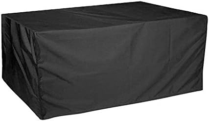 ERAY Patio Garden Furniture Cover Waterproof Durable Outdoor Rectangular Table and Chair Protective Covers (85" x 68" x 35", Black)