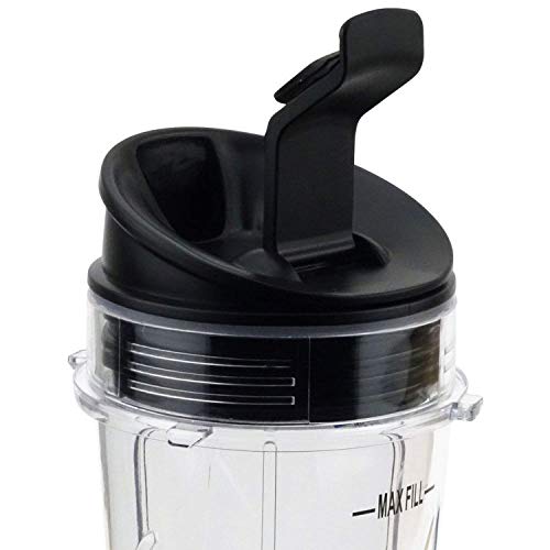 Universal 160Z Blender Flip Top To-go Seal Cup Lid Replacement Part Accessories Compatible with Nutri Ninja BL740 BL770 BL771 BL773CO BL810 BL820 BL830 Kangkangk