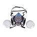 Holulo 3600 Series Half Facepiece Reusable Safety Respirator Industrial Gas Chemical Anti-Dust Paint Respirator Mask with Adjustable Straps