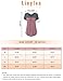 Lingfon Women's Short Sleeve Pleated Front Stitching Tunic Shirt Top(M,Black)
