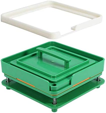 TUATUA Second Generation Empty Capsule Plates Holder with Spreader, 100 Holes 00# Vitamins Coffee Powder Manual Filling Capsules Tool