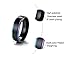 XUANPAI Personalized Custom Two-Tone Stainless Steel Weeding Ring Band Rings Lesbian Gay LGBT Pride Jewelry