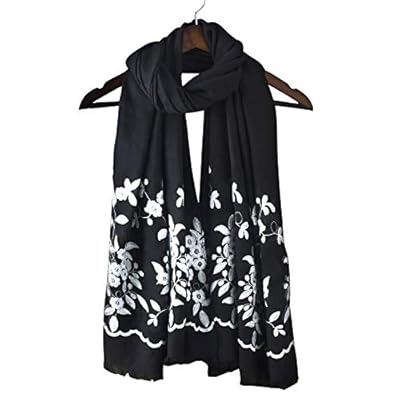 Womens Large Lightweight Embroidery Scarf Fashion Cotton Linen Classic Tassel Floral Blanket Scarf Shawl Wrap Womens Large Lightweight Embroidery Scarf Fashion Cotton Linen Classic Tassel Floral Blanket Scarf Shawl Wrap